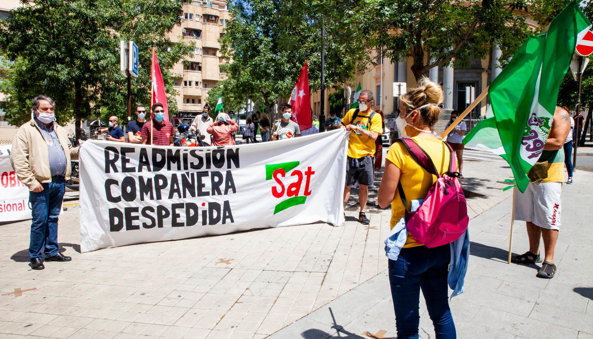 concentración readmisión Vanesa Sánchez Granada SAT